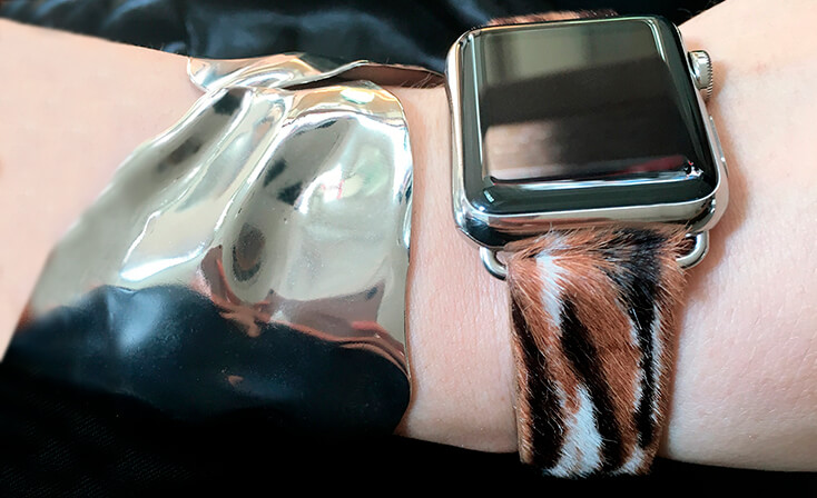 bengal-tiger-calf-hair-Apple-watch-leather-band