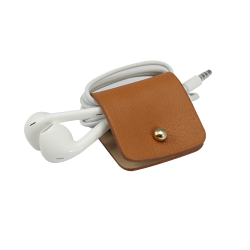 Headphone holder Light-Brown nappa leather made in Italy