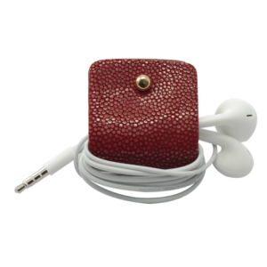 Headphone holder Maldives-Up galuchat leather made in Italy