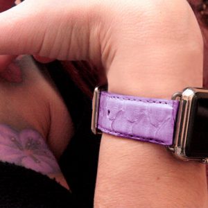vineyardpassage-violet-real-pythion-Apple-watch-band-woman