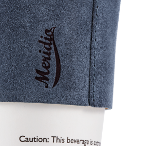 Leather coffee cup sleeve - Reusable cup holder | Meridio Band