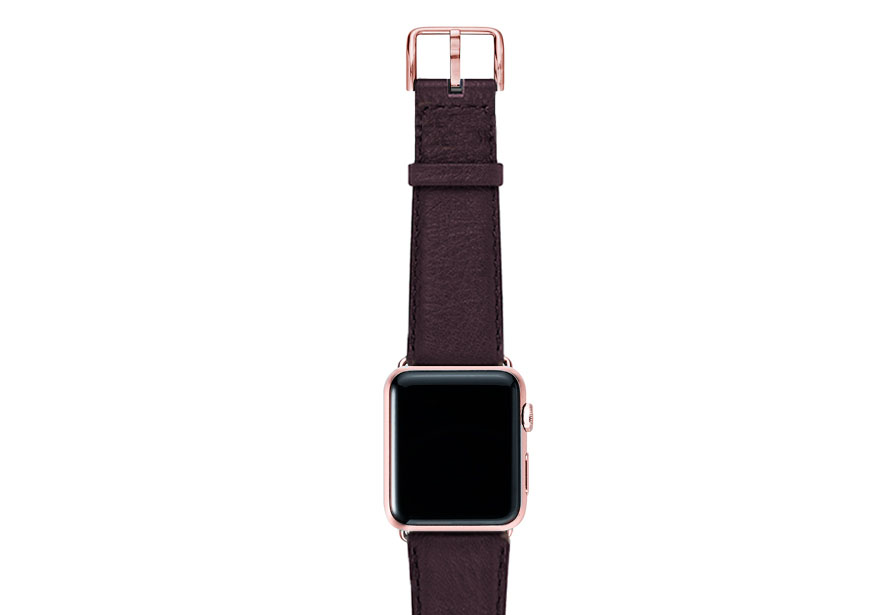 Burgundy-nappa-band-on-top-with-rose-gold-adaptors