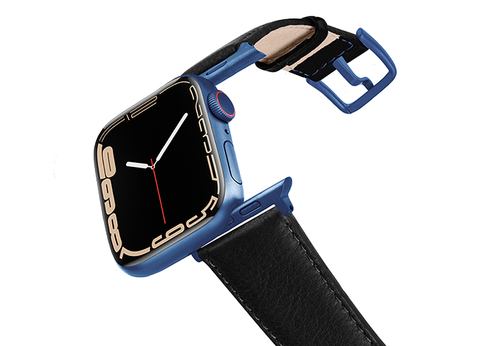 Nappa_Aluminium_Blue_Ink_apple_watch_strap