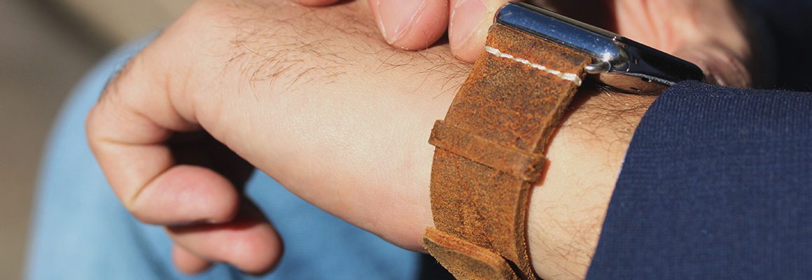 cordwood heritage apple watch leather band