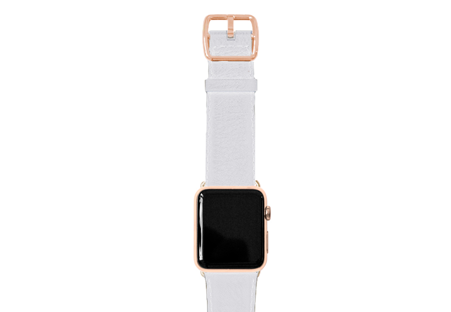 Off White Apple watch nappa leather band handmade in Italy | Meridio