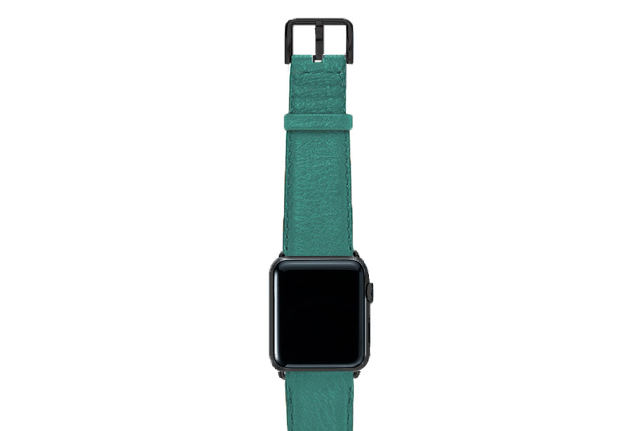 Turquoise-nappa-band-on-top-with-stainless-black-adaptors