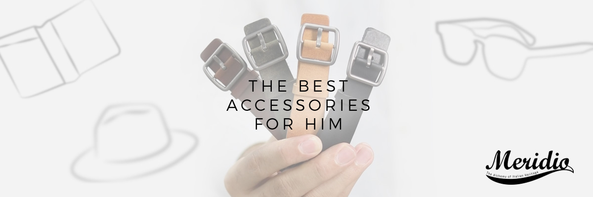 4 must have fashion accessories for him: from leather apple watch band to travel wallet. 