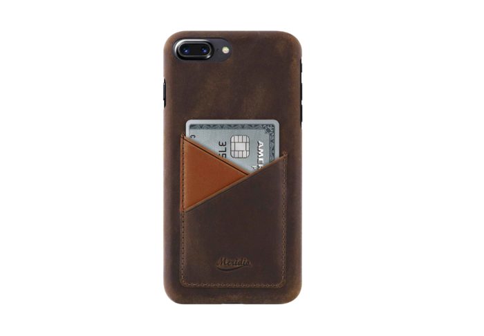 iPhone-7-8-plus-dark-brown-Leather-case-on-front