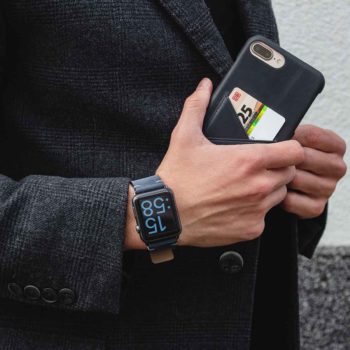 Cosmos+ArcticNight-blue-combo-leather-Apple-accessories-for-him-elegant-and-classic-outfit