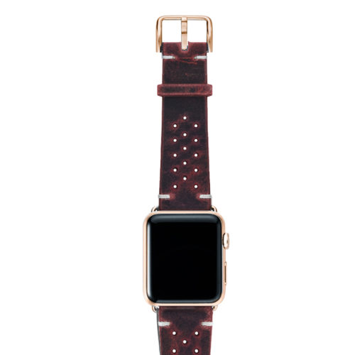 Promise-AW-red-calf-leather-band-with-holes-and-case-gold-series3