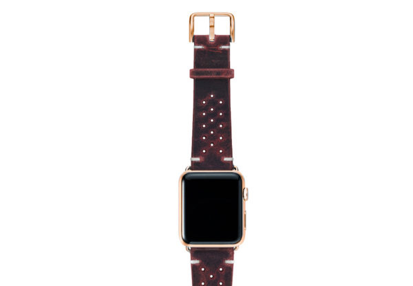 Promise-AW-red-calf-leather-band-with-holes-and-case-stainless-gold-series4