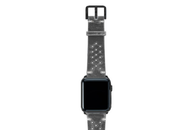 Stronger-AW-grey-calf-leather-band-with-holes-and-case-black