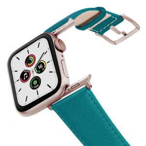 Turquoise_Nappa_leather-band_aluminium_gold_case_flying