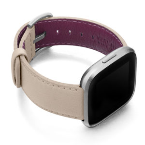 Angel-Whisper-Fitbit-powder-nappa-leather-band-with-case-on-right