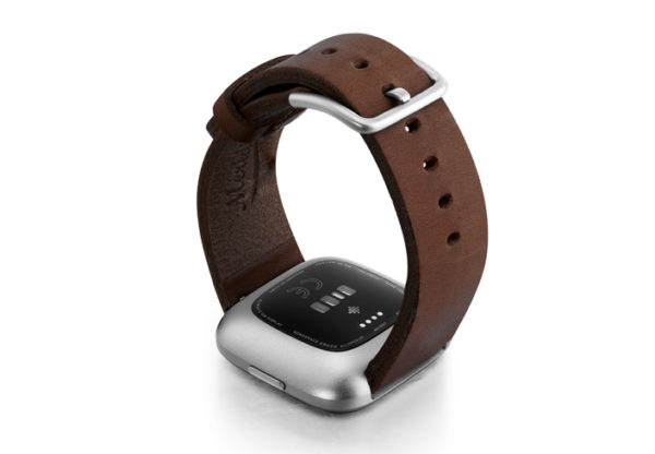 Burnt-Fitbit-Watch-brown-full-grain-leather-band-with-back-case