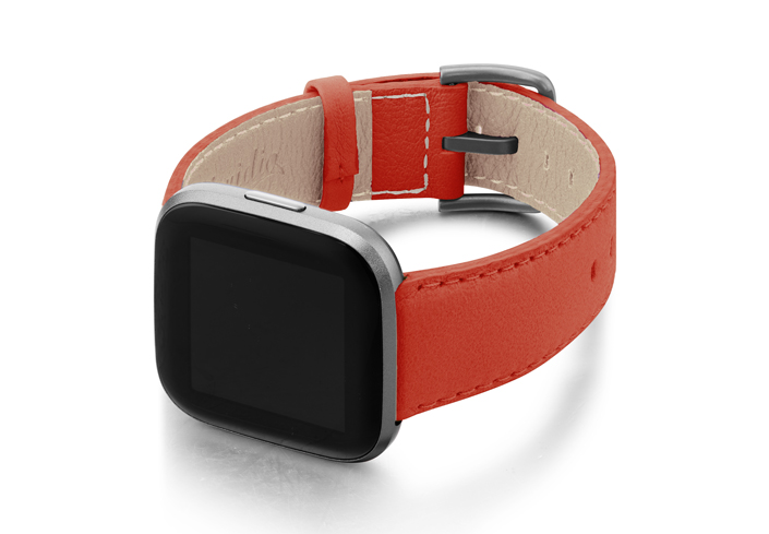 Coral-Fitbit-nappa-band-with-left-case