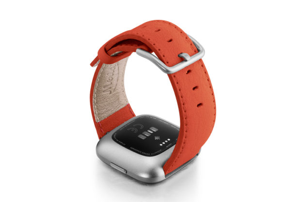 Coral-Fitbit-nappa-leather-band-with-back-case