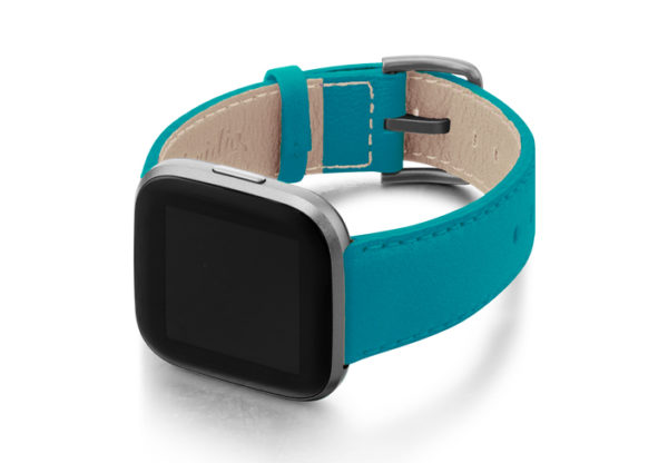 Turquoise-Fitbit-nappa-band-with-left-case