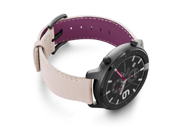 Amazfit-GTR-angel-whisper-nappa-leather-band-with-display-on-right