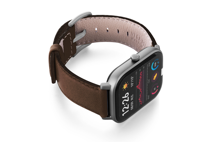 Amazfit-GTS-chestnut-nappa-leather-band-with-display-on-right