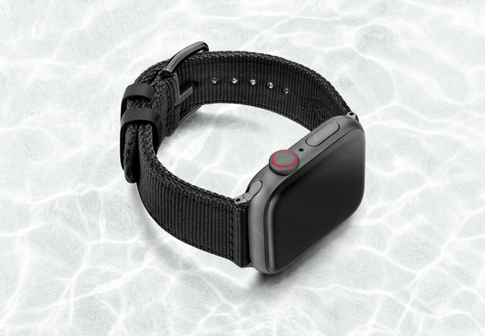 AW-black-tide-recycled-by-ocean-band-44mm-case-on-right-with-space-grey-adaptors