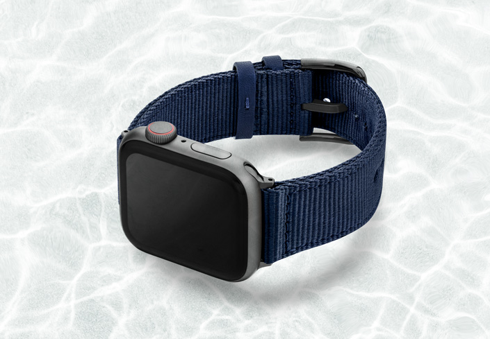 AW-blue-tide-recycled-by-ocean-band-44mm-case-on-left-with-space-grey-adaptors