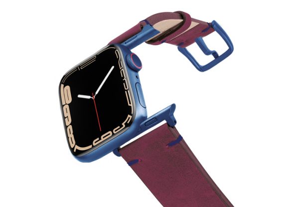 Aluminium_Blue_Vintage_Colonial_Red_apple_watch_band