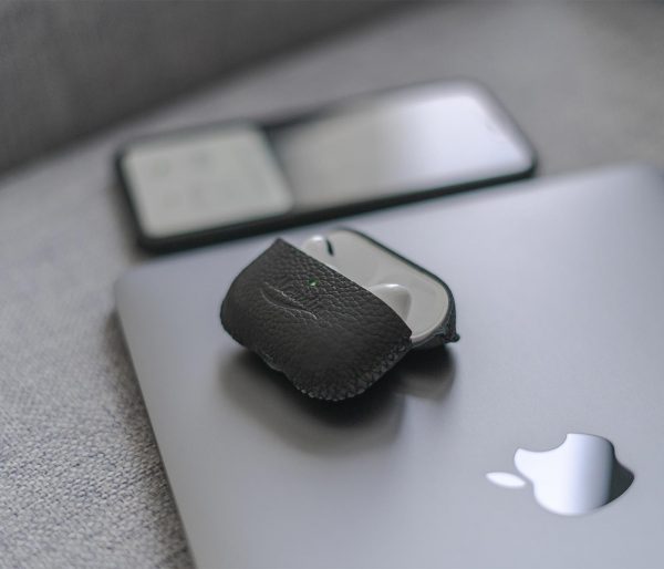 Airpods_Pro_JET_BLACK_leather_case-on-top-of-a-macbook