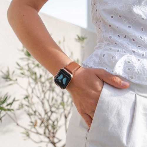 Anurka-Apple-watch-recylced-vegan-band-for-her-sunny-day