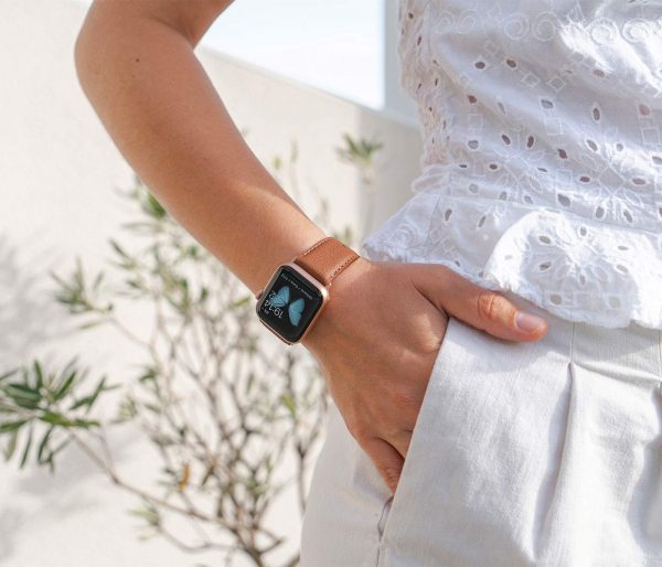 Anurka-Apple-watch-recylced-vegan-band-for-her-sunny-day