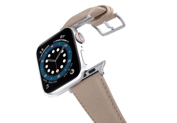 Bisque-Apple-watch-vegan-leather-band-flying-view_stainless_steel_case