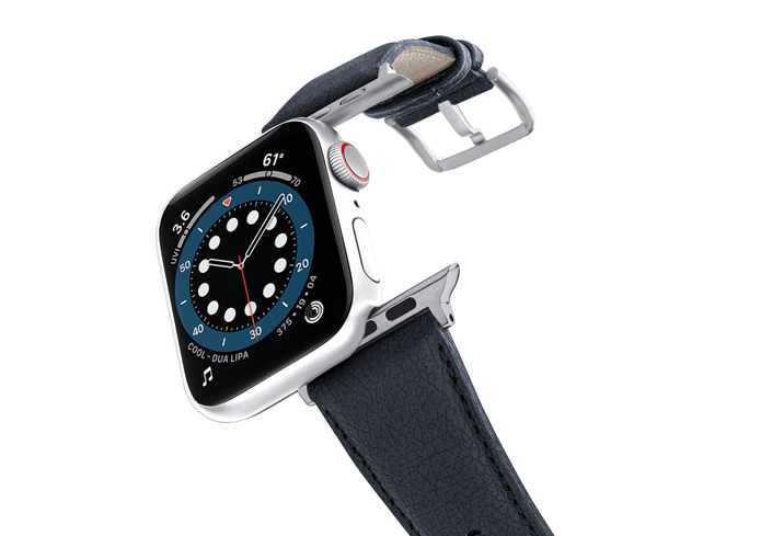 Blue_cider_-Apple-watch-vegan-leather-band-flying-view_stainless_steel_case