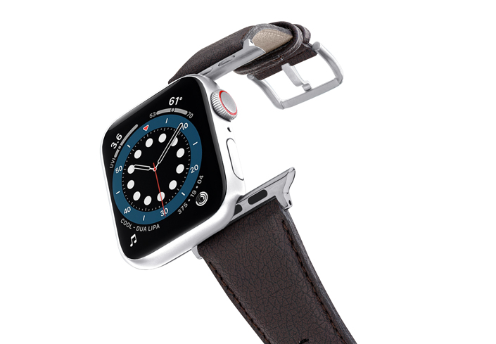 Pumila-Apple-watch-vegan-leather-band-flying-view_stainless_steel_case