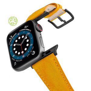 Recycled_golden_apple-watch-band-flying-mode