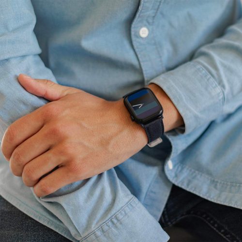 REcycled_Night_Apple_Watch_band_lifestyle_for_him_with_shirt