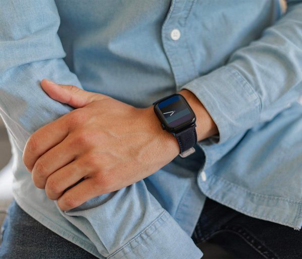 REcycled_Night_Apple_Watch_band_lifestyle_for_him_with_shirt